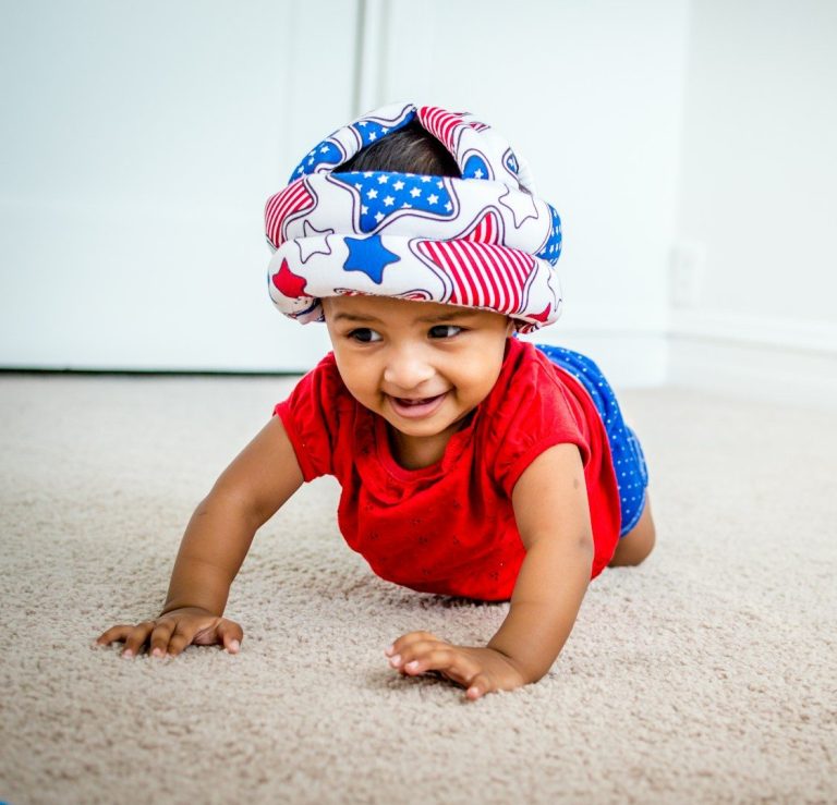 Small child Small child crawling on the floor